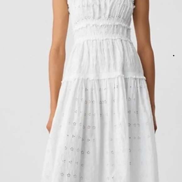 Gap X Doen Eyelet Midi Dress Size M NWT - Picture 2 of 10